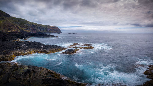 Scenic view of sea against sky