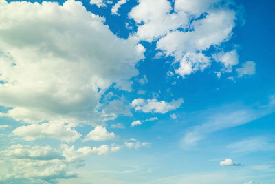 Low angle view of clouds in sky