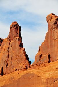 View of rock formations