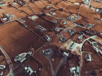 High angle view of aerial view of city