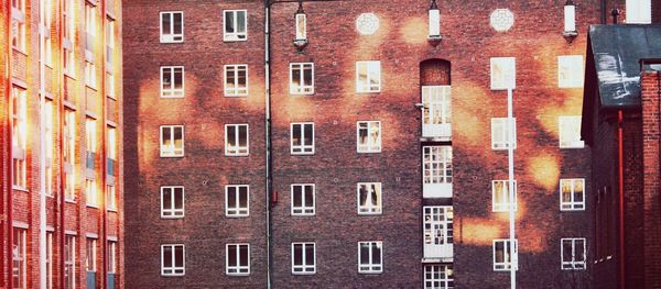 Full frame shot of residential building