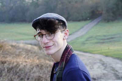 Portrait of smiling young man