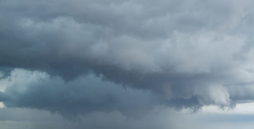 Low angle view of storm clouds in sky