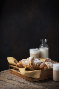 Close-up of bread on table