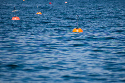 View of floating in sea