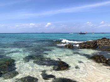 Scenic view of sea against sky