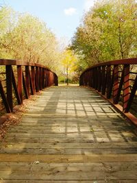 Footbridge over river