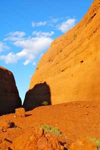 Scenic view of mountain against sky