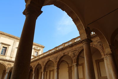 Low angle view of historical building