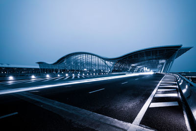 View of bridge at night