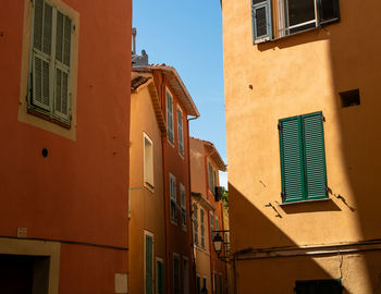 Low angle view of residential buildings