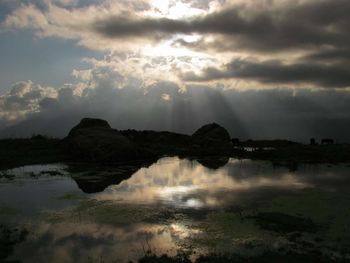 Reflection of clouds in water