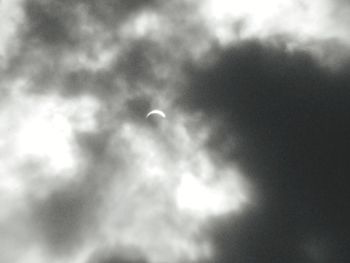 Low angle view of cloudy sky