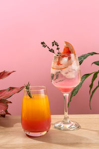 Close-up of drink on table