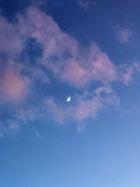 Low angle view of sky at night