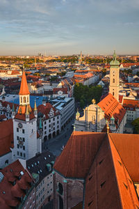 Aerial view of munich