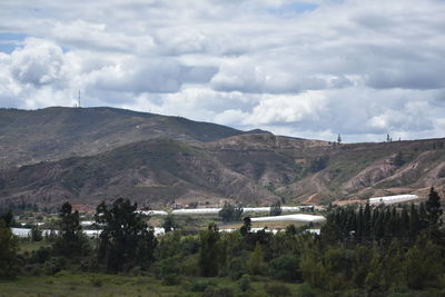 Scenic view of landscape against sky