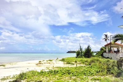 Scenic view of sea against sky