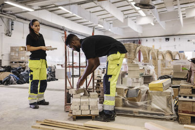 Carpentry students working at site