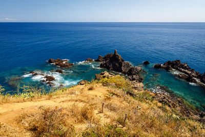 Scenic view of sea against sky