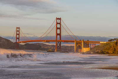 View of golden gate bridge against sky