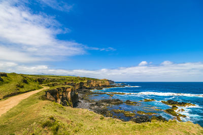 Scenic view of sea against sky