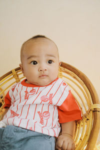 Portrait of cute baby boy