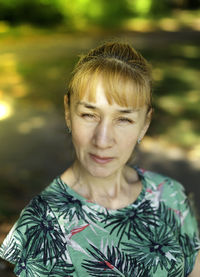 Close-up portrait of young woman