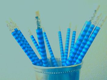 Close-up of text on wall