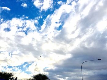 Low angle view of cloudy sky