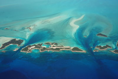 Aerial view of blue sea