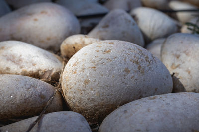 Full frame shot of pebbles