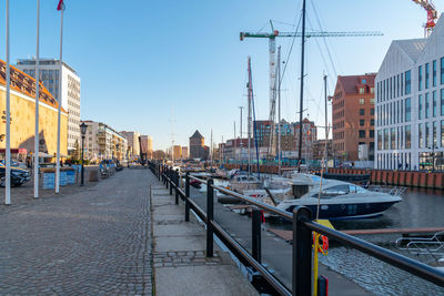 Bridge over river in city