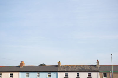 Low angle view of buildings against sky