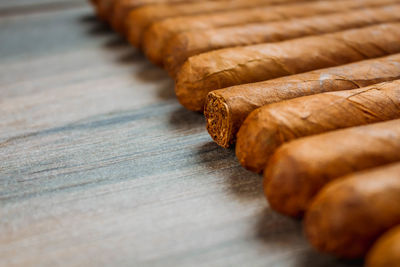 Close-up of bread on table