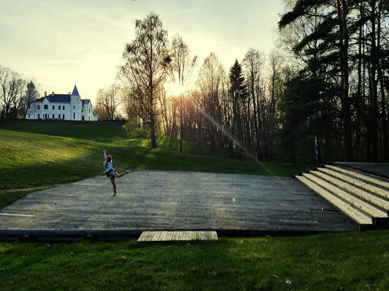 WOMAN IN PARK