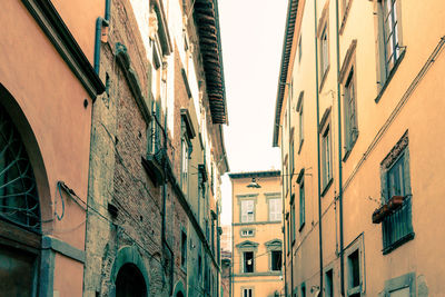 Low angle view of buildings against sky