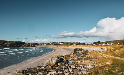 Scenic view of sea against sky