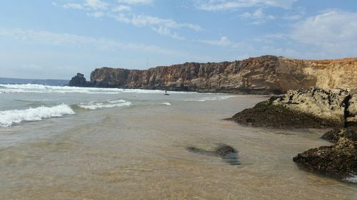 Scenic view of sea against sky