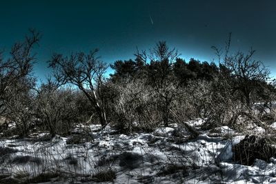 Scenic view of snow covered landscape