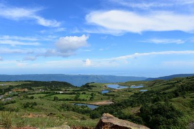 Scenic view of landscape against sky