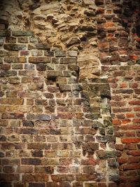 Close-up of brick wall