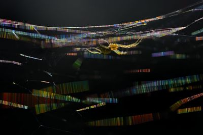 Illuminated city at night