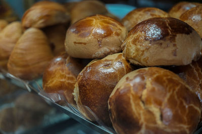 Close-up of bread for sale