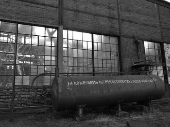 Interior of abandoned factory