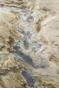 Close-up of sand at beach