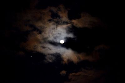 Low angle view of sky at night
