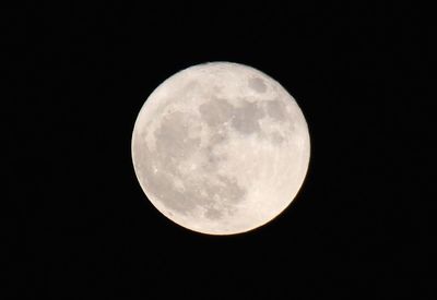 Full moon in sky at night