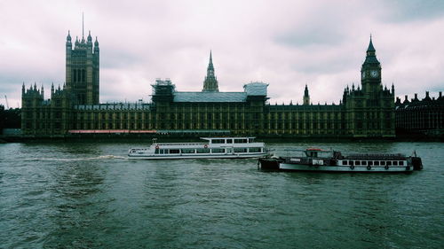 River with city in background