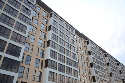 Low angle view of building against clear sky